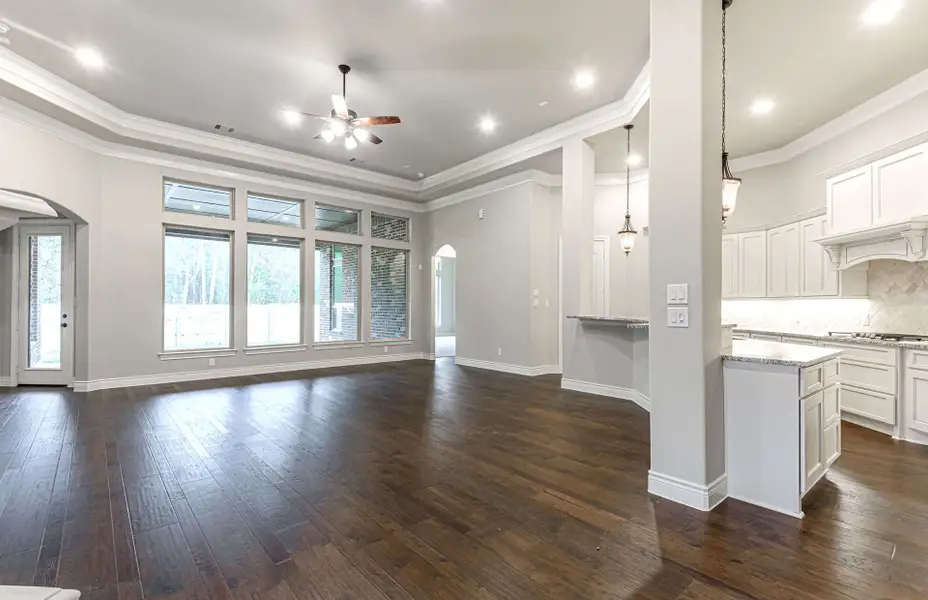 Representative unfurnished interior of a home built from the 3616 by Ravenna Homes in Artavia 70′, Conroe (Image 35).