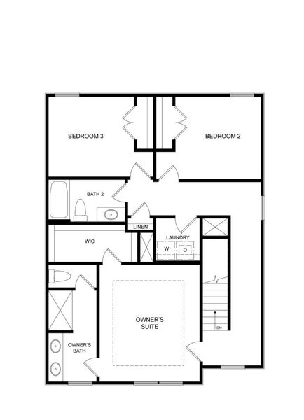 2D floor plan layout for the The Jasper by Direct Residential Communities in Vickers Point - Single Family, Fairburn, GA (Image 4). 2D floor plan layout for the The Jasper by Direct Residential Communities in Vickers Point - Single Family, Fairburn, GA (Image 4).