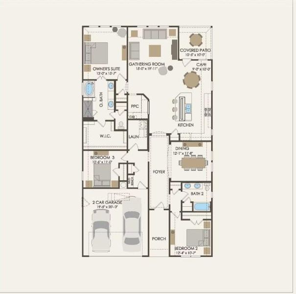 Pulte Homes, McKinney floor plan