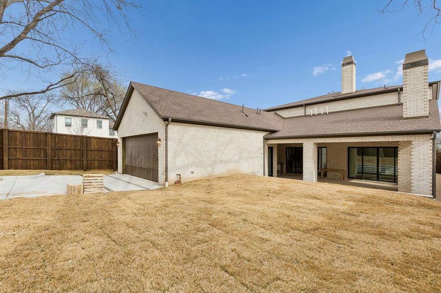 Exterior details and patio area of a home in , Dallas (Image 15). Exterior details and patio area of a home in , Dallas (Image 15).