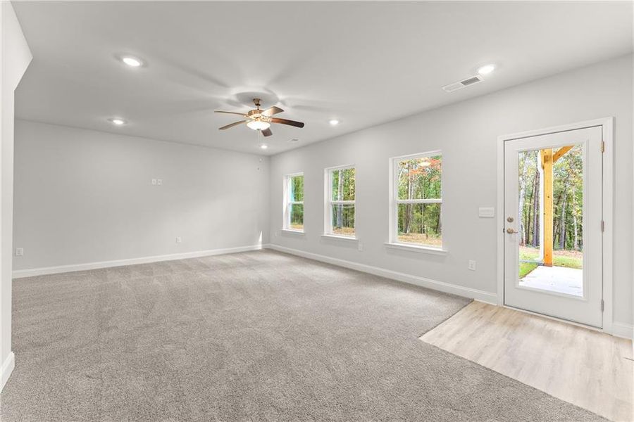 Spacious, unfurnished interior of a new home in The Fields of Walnut Creek, Pendergrass (Image 19).