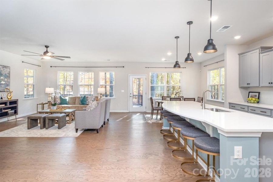 Furnished interior view inside a new home in , Charlotte (Image 43).