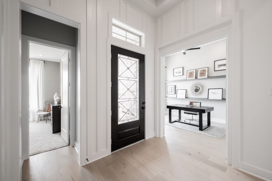 Representative furnished interior of a home built from the Fulbright by Tri Pointe Homes in Vale Collection At Evergrove, Richmond (Image 3).