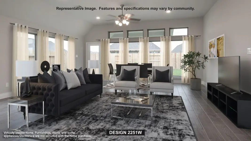 Furnished interior view inside a new home in La Cima, San Marcos (Image 4).