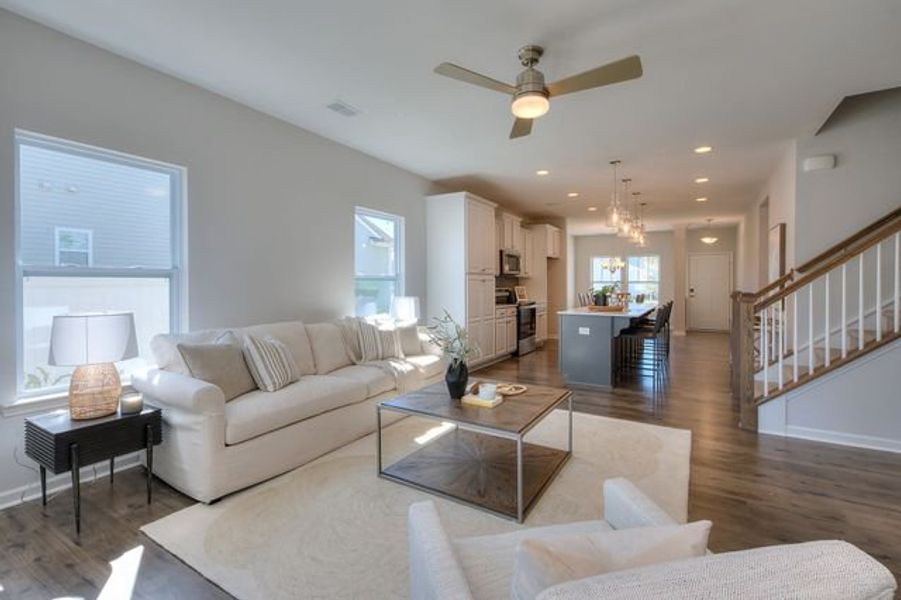 Representative furnished interior of a home built from the Tate by True Homes in Heritage Hall, Statesville (Image 7).