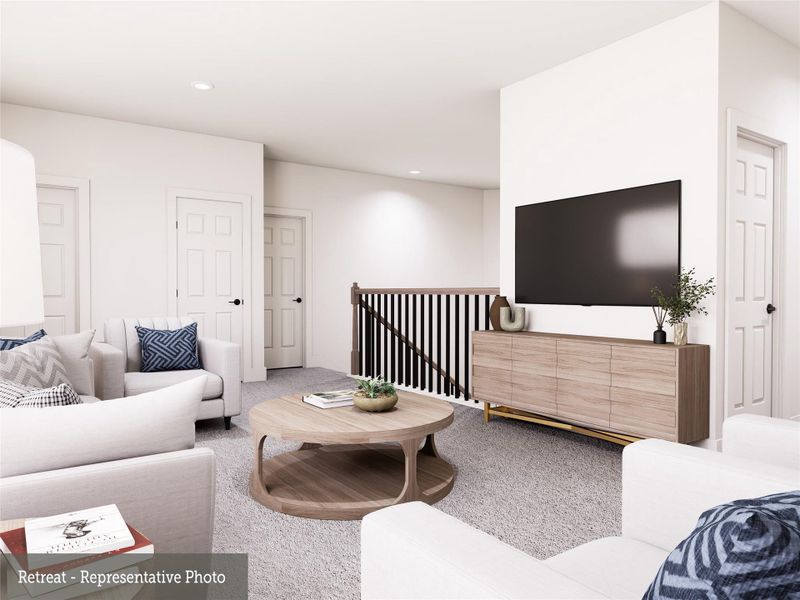 REPRESENTATIVE PHOTO:  Large Retreat/Game room at 2nd floor is great for hanging out with friends and family