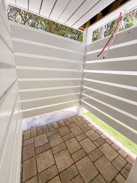 Exterior details and patio area of a home in , Isle Of Palms (Image 28). Exterior details and patio area of a home in , Isle Of Palms (Image 28).