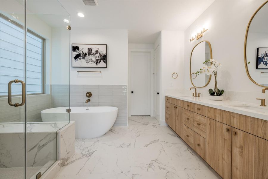 Furnished interior view inside a new home in , Houston (Image 37).