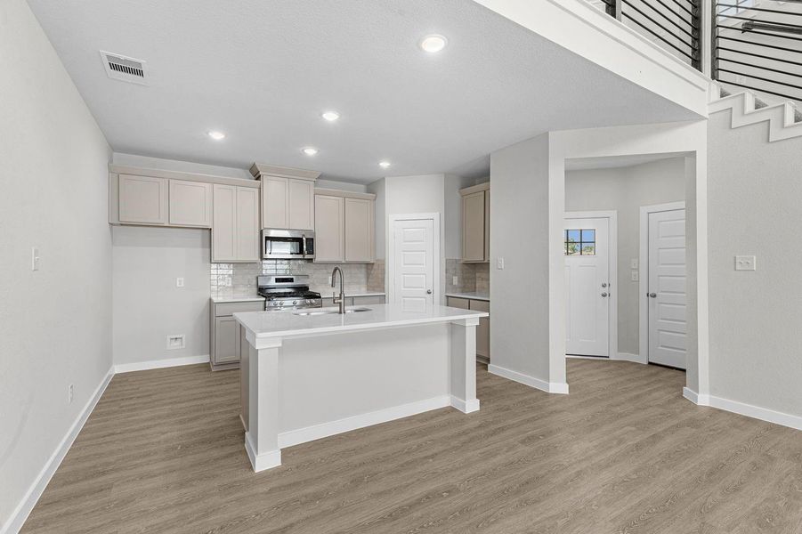Furnished interior view inside a new home in Lexington Heights, Willis (Image 3).