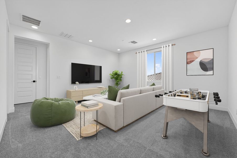 Furnished interior view inside a new home in Combs Ranch, San Tan Valley (Image 9).