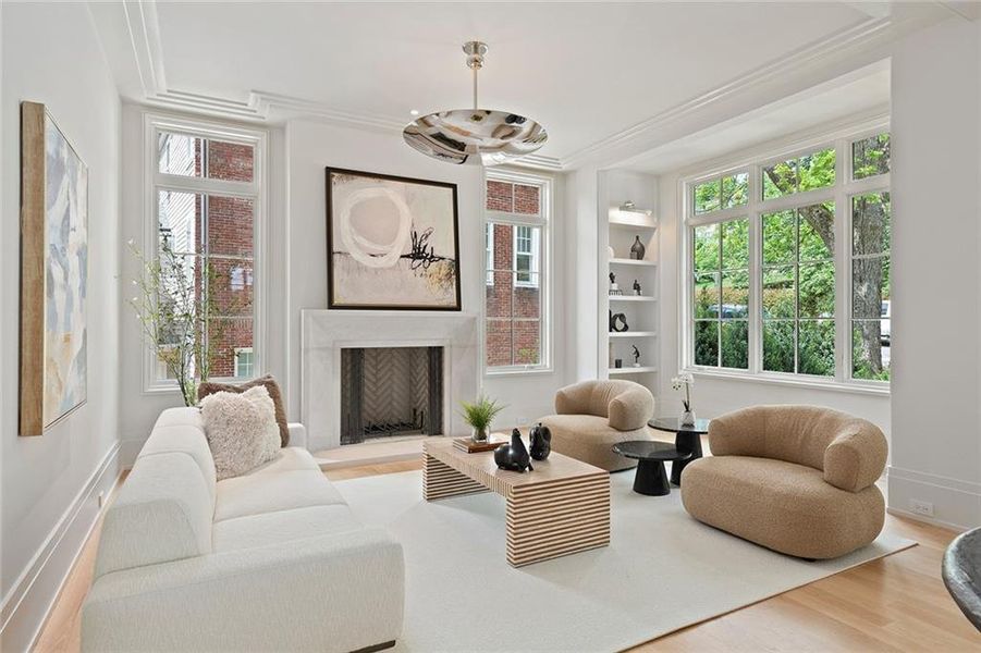 Furnished interior view inside a new home in , Atlanta (Image 56). Furnished interior view inside a new home in , Atlanta (Image 56).