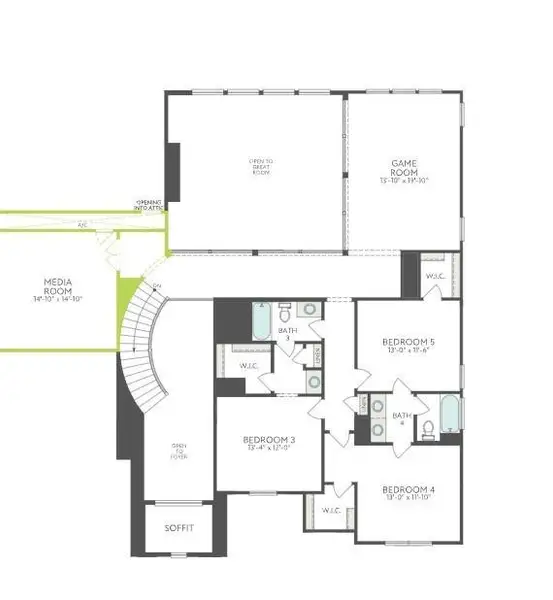 2D floor plan layout of this home in , Richmond, TX (Image 3).