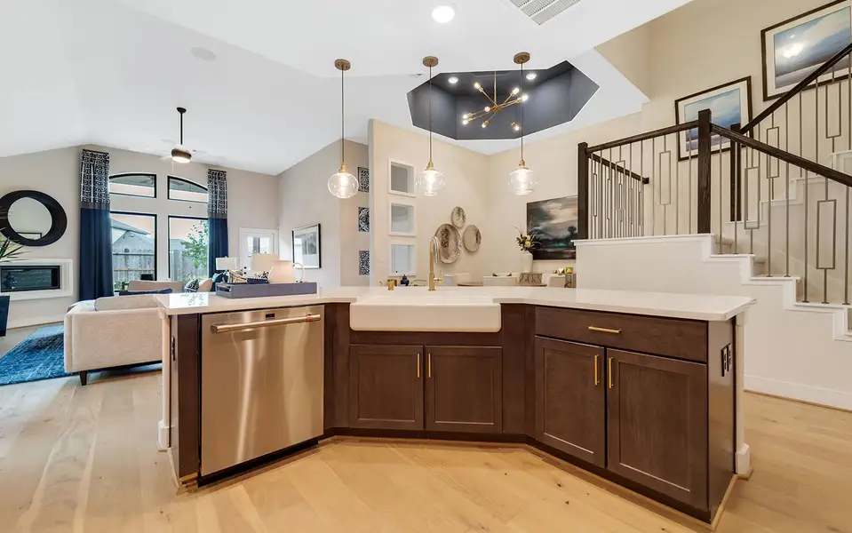 Furnished interior view inside a new home in Windrose Green, Angleton (Image 7).