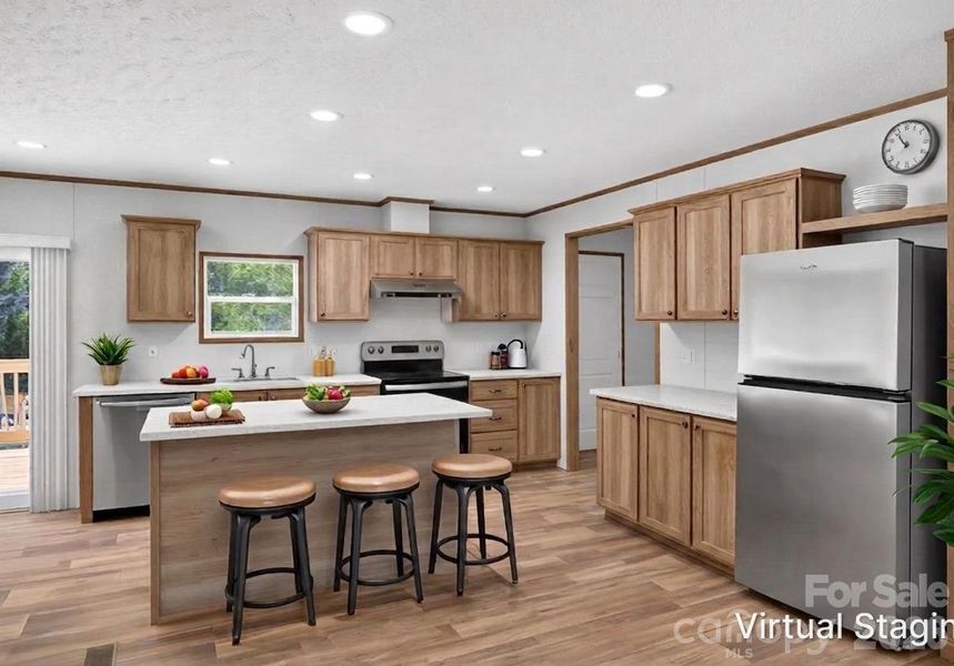 Kitchen Virtually Staged