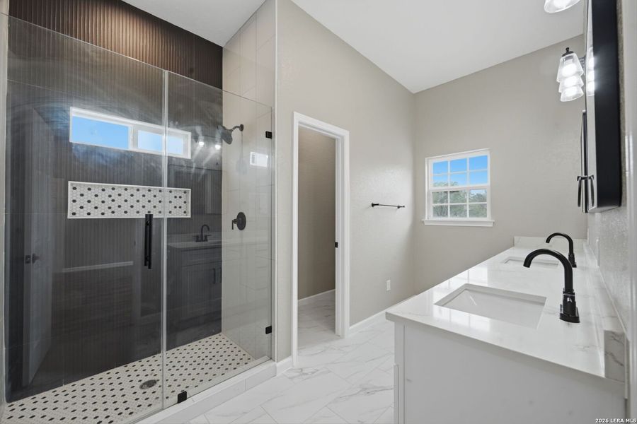 Furnished interior view inside a new home in , Devine (Image 8).