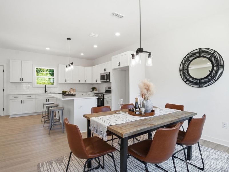 Furnished interior view inside a new home in , Charlotte (Image 12).