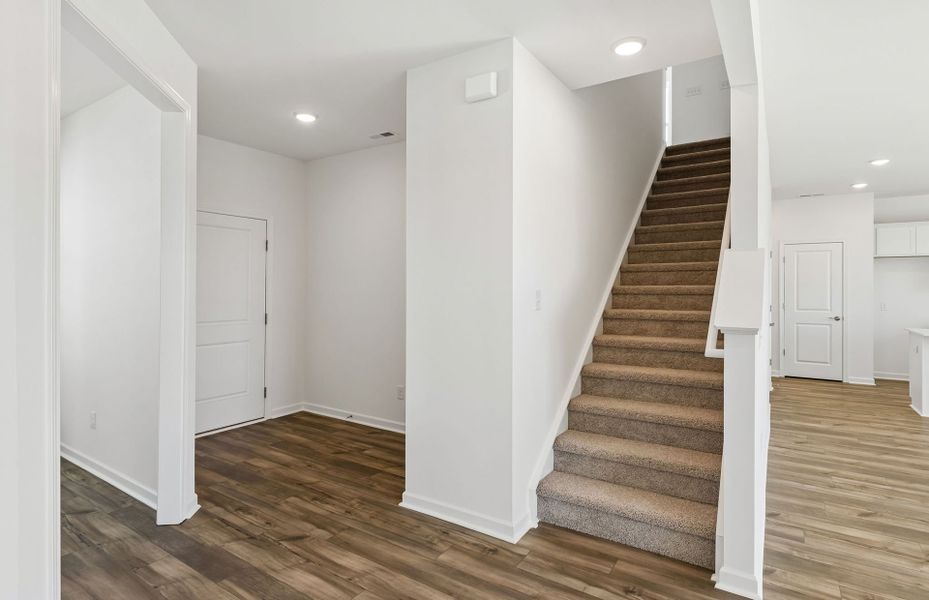 Spacious, unfurnished interior of a new home in Highlands of Carter's Station, Columbia (Image 38). Spacious, unfurnished interior of a new home in Highlands of Carter's Station, Columbia (Image 38).