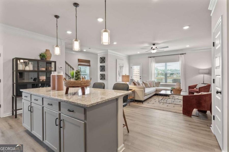 Furnished interior view inside a new home in Glendale Towns, Conyers (Image 13).