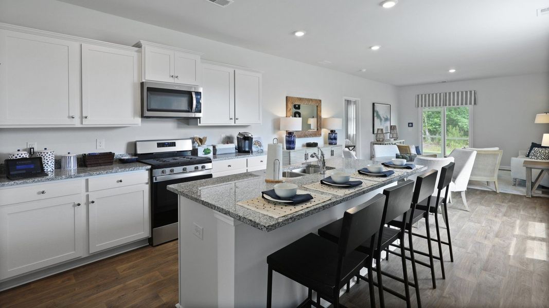 Representative furnished interior of a home built from the Glenwood by D.R. Horton in Pine Hills at Cane Bay, Summerville (Image 4).