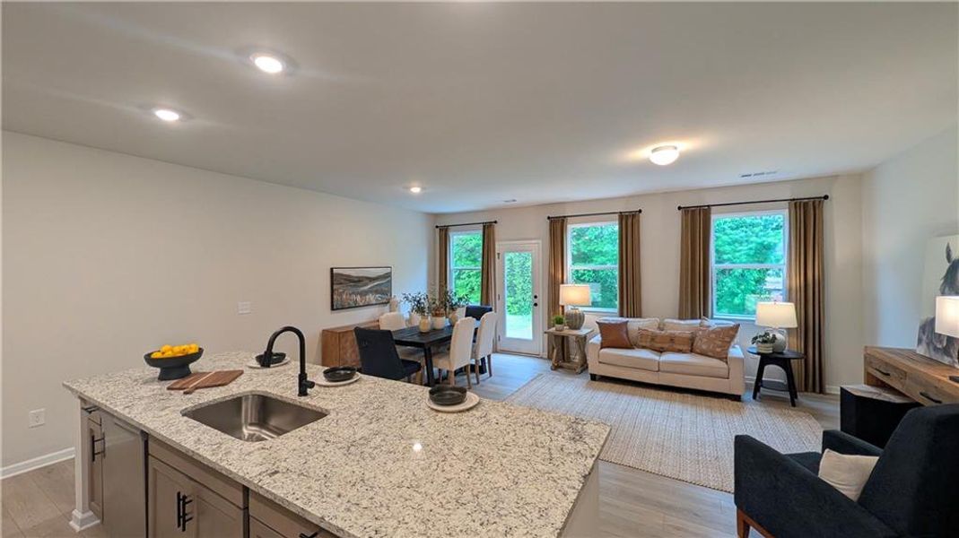 Furnished interior view inside a new home in Owen Preserve, Canton (Image 30).