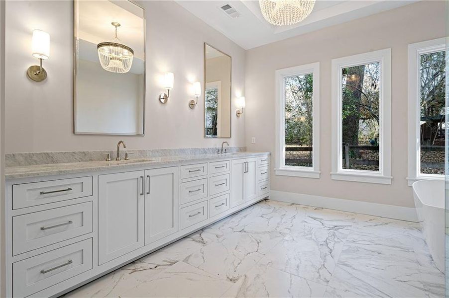 Furnished interior view inside a new home in , Alpharetta (Image 12).