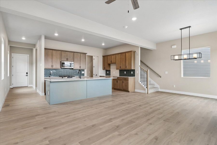 Furnished interior view inside a new home in Aspen Meadows-4, Colorado Springs (Image 10).