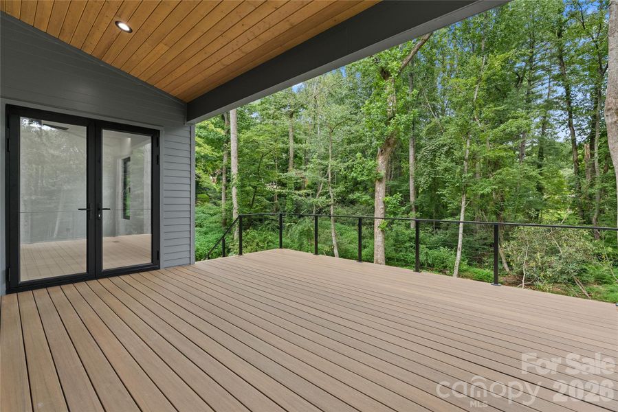 Exterior details and patio area of a home in , Arden (Image 21).