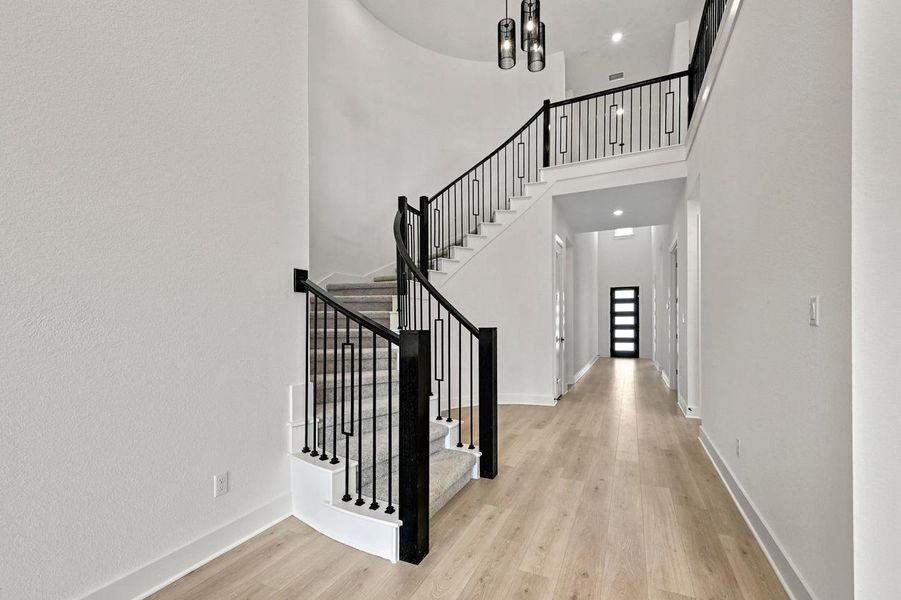 Spacious, unfurnished interior of a new home in Lariat: 70ft. lots, Liberty Hill (Image 14). Spacious, unfurnished interior of a new home in Lariat: 70ft. lots, Liberty Hill (Image 14).