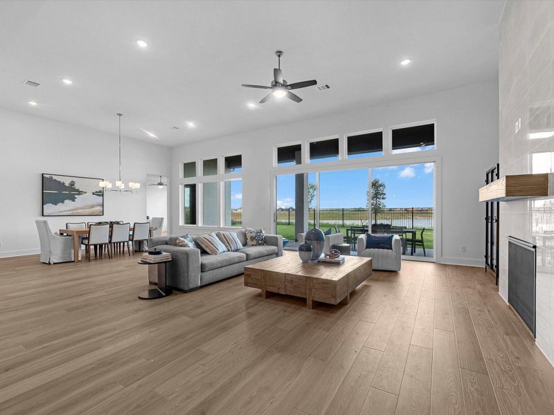 Furnished interior view inside a new home in Dunham Pointe, Cypress (Image 8).