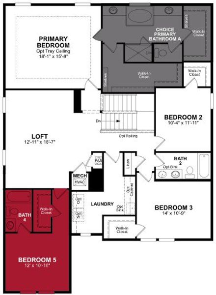 2D floor plan layout of this home in Vintner Reserve, Clermont, FL (Image 3).