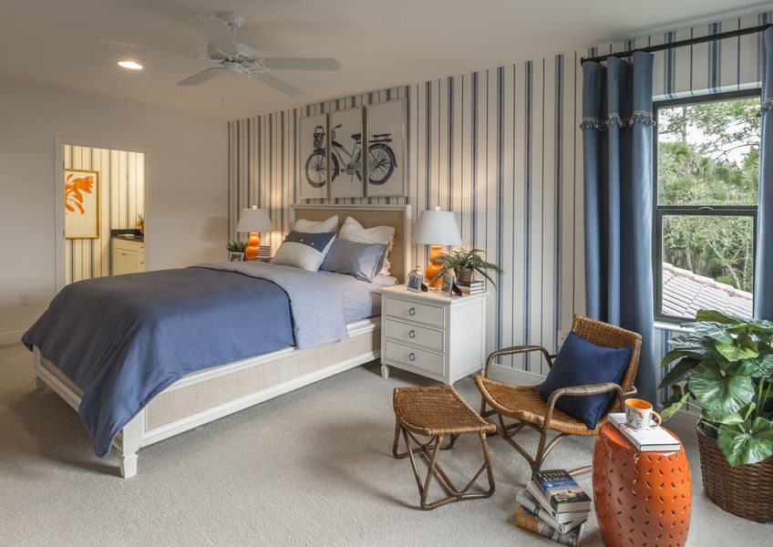 Furnished interior view inside a new home in Boca Royale Golf & Country Club at Wellen Park, Englewood (Image 13).