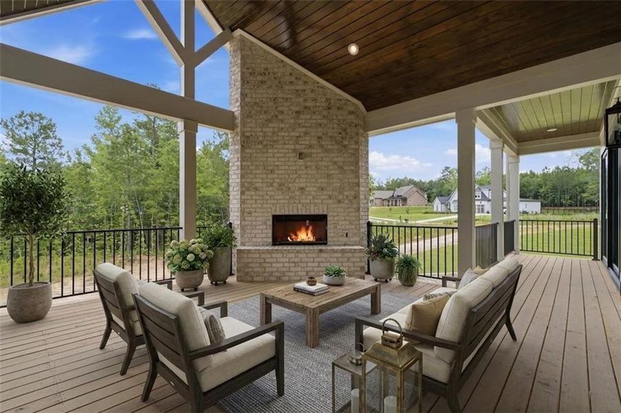 Exterior details and patio area of a home in , Newnan (Image 31). Exterior details and patio area of a home in , Newnan (Image 31).