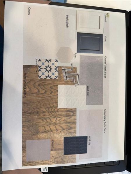 Sample of building materials used in homes in King Crossing Estates, Van Alstyne (Image 4).