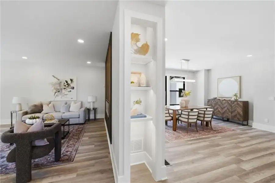 Furnished interior view inside a new home in , Roswell (Image 5).