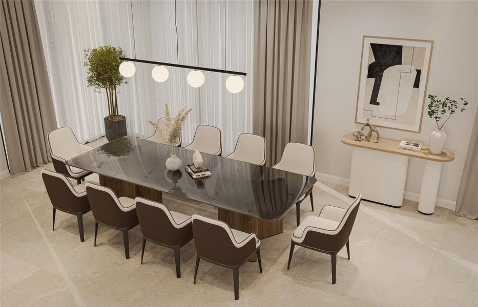 Furnished interior view inside a new home in , Delray Beach (Image 8).