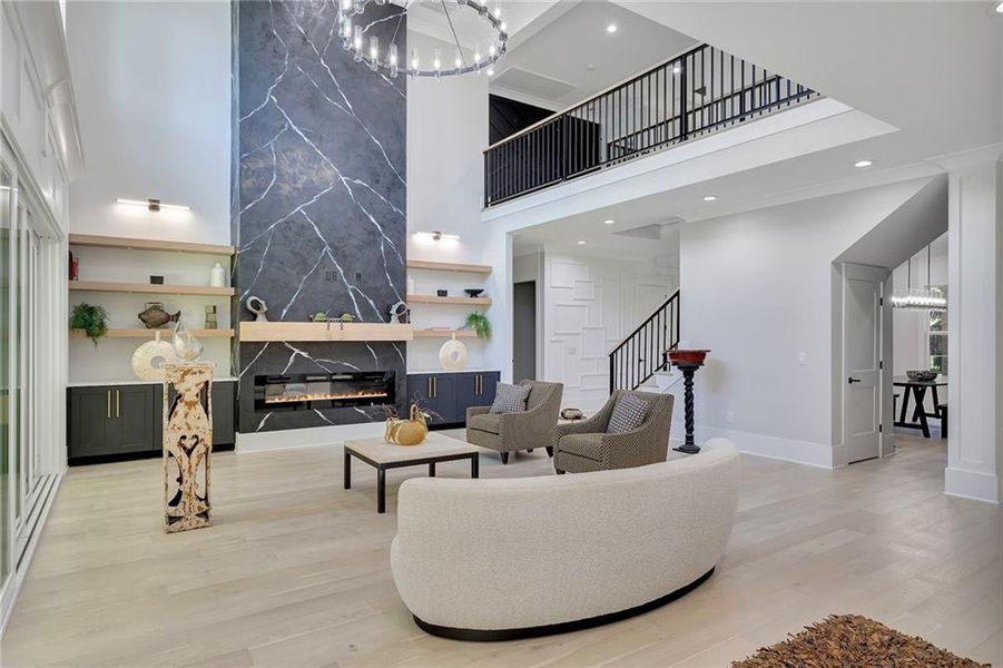 Furnished interior view inside a new home in , Suwanee (Image 29).