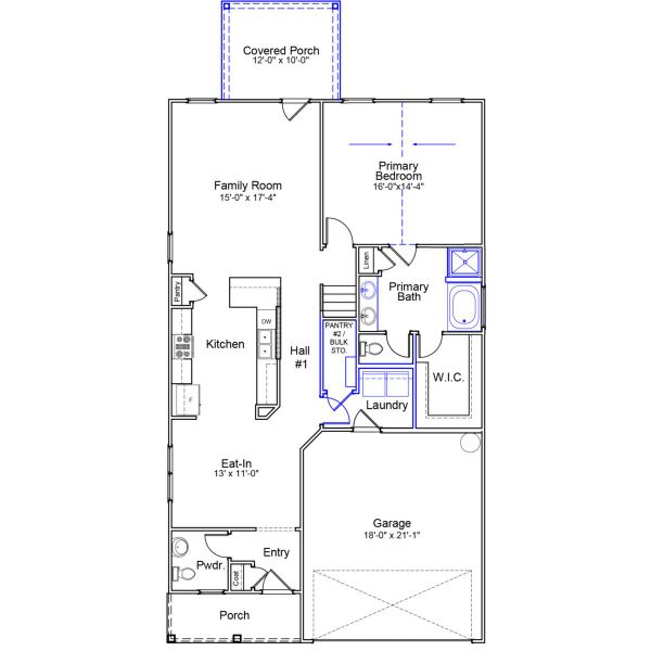 2D floor plan layout of this home in Ellington, Elgin, SC (Image 5).