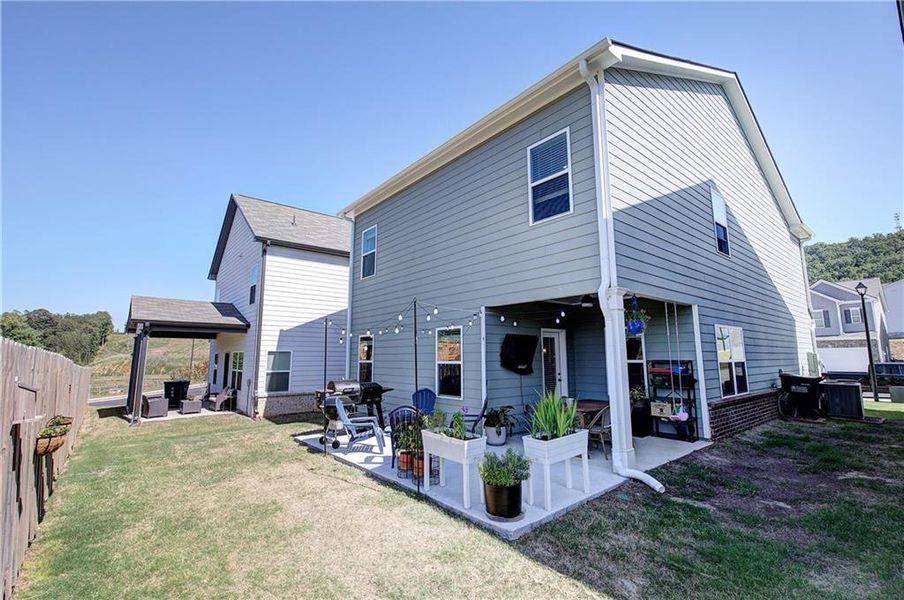 Exterior details and patio area of a home in , Cartersville (Image 4).