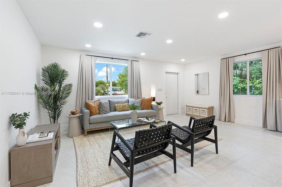 Furnished interior view inside a new home in , Fort Lauderdale (Image 29).