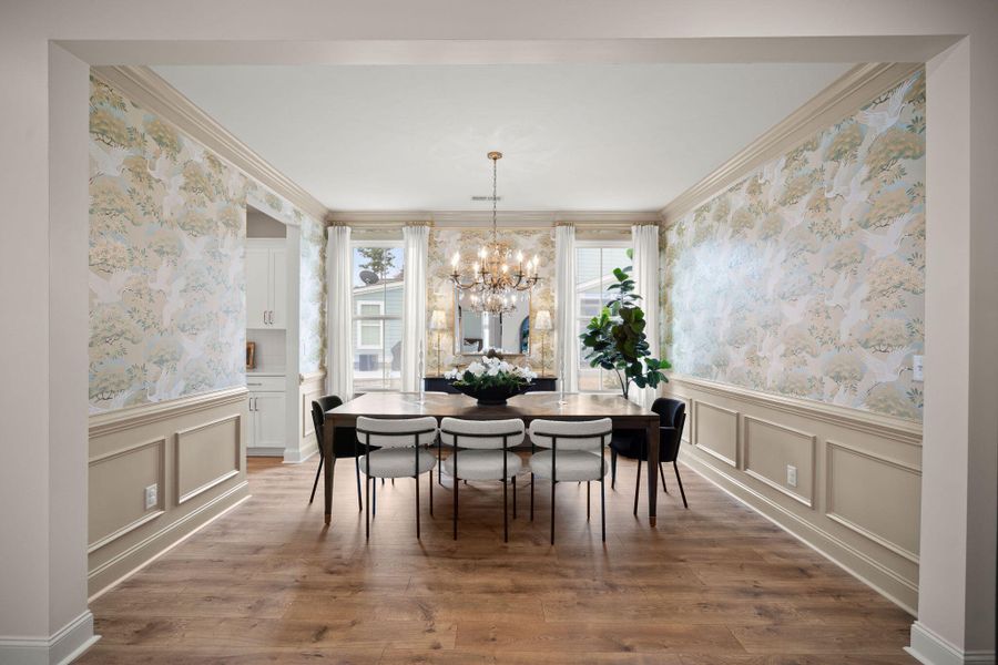 Furnished interior view inside a new home in Tidewater at Lakes of Cane Bay, Summerville (Image 20).