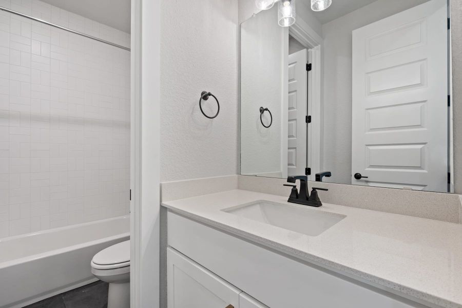 Furnished interior view inside a new home in Lariat, Liberty Hill (Image 15).