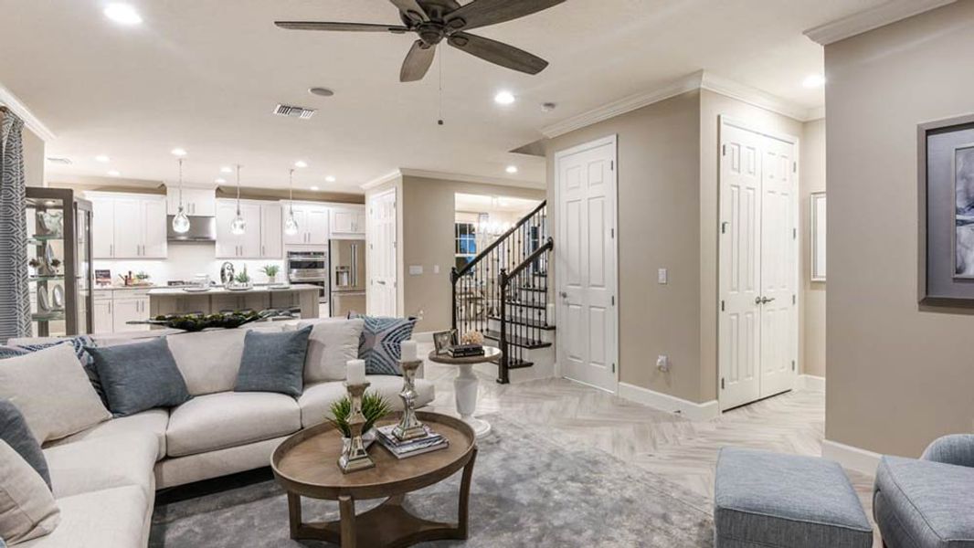 Representative furnished interior of a home built from the Barbados by Taylor Morrison in Central Park, Port St. Lucie (Image 13).