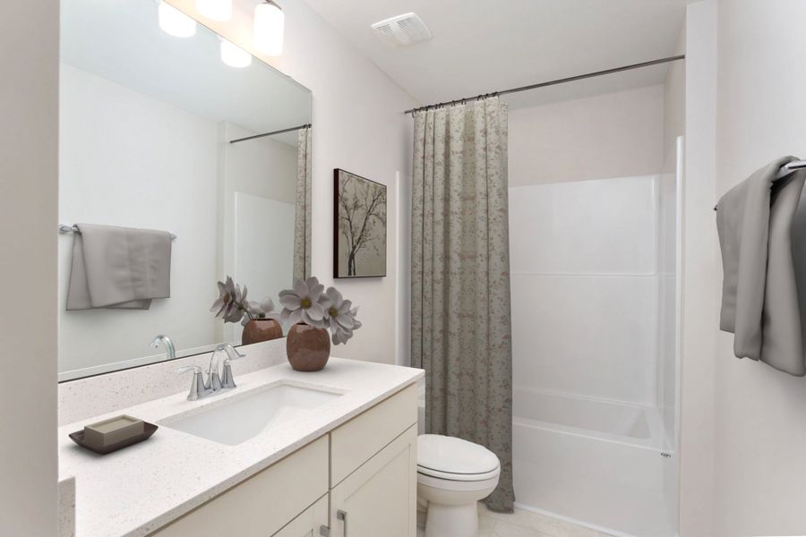 Furnished interior view inside a new home in Patriot’s Watch, Hampstead (Image 16).