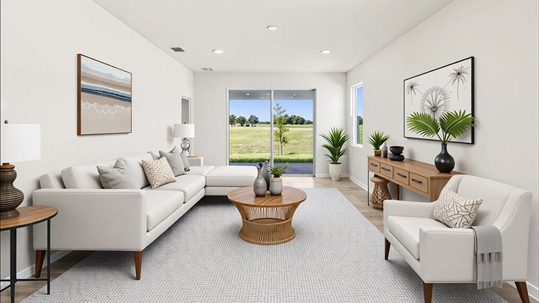 Representative furnished interior of a home built from the Jennings by D.R. Horton in Ocala Preserve, Ocala (Image 3).