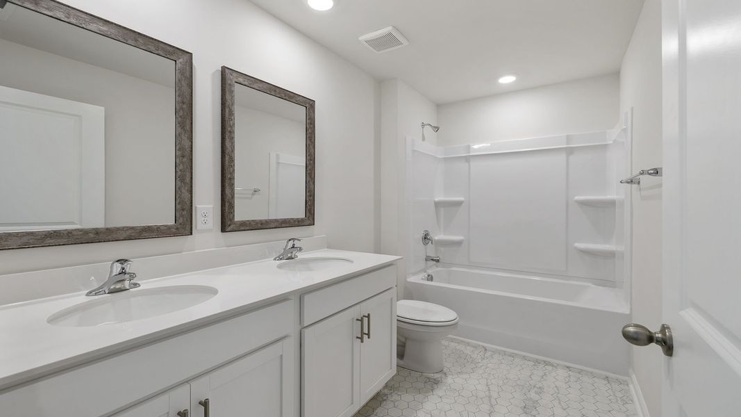 Furnished interior view inside a new home in Lightwood Cottages, Moore (Image 10).