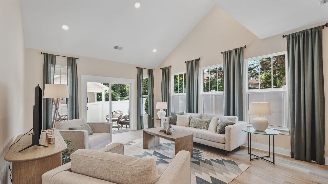 Representative furnished interior of a home built from the Finley by DRB Homes in Woodglen, Piedmont (Image 9).