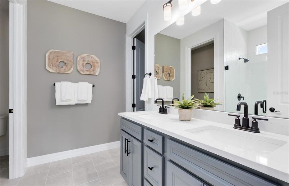 Furnished interior view inside a new home in EverBe, Orlando (Image 19). Furnished interior view inside a new home in EverBe, Orlando (Image 19).