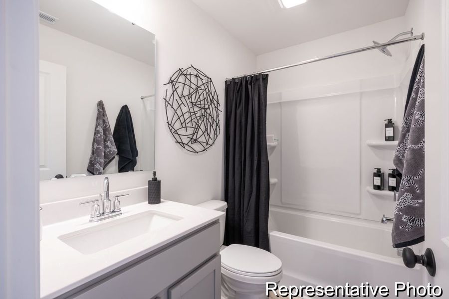 Furnished interior view inside a new home in Village at Reedy Creek Townhomes, Charlotte (Image 16).