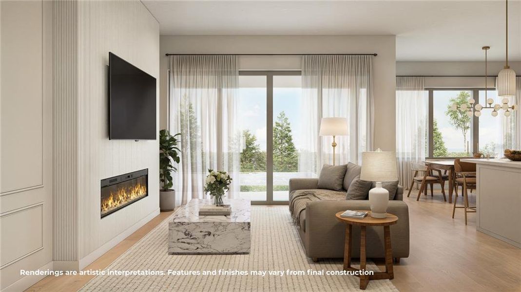 Furnished interior view inside a new home in , Winter Park (Image 10).