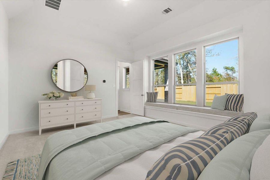 Furnished interior view inside a new home in Evergreen, Conroe (Image 11).
